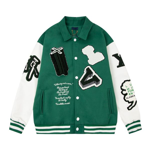fw23 mens designer leather baseball jacket fashion varsity bomber jackets casual creme white bunny varsity letterman college jacket men oute, Black;brown
fw23 mens designer leather baseball jacket fashion varsity bomber jackets casual creme white bunny varsity letterman college jacket men oute, Black;brown