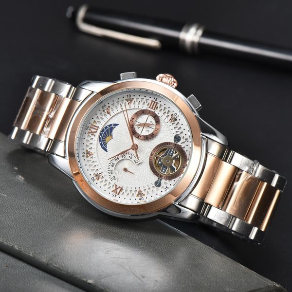 2023 men watch stainless steel strap japanese movement quartz wristwatches super luminous waterproof sapphire glass mens watches montre de l, Slivery;brown
2023 men watch stainless steel strap japanese movement quartz wristwatches super luminous waterproof sapphire glass mens watches montre de l, Slivery;brown