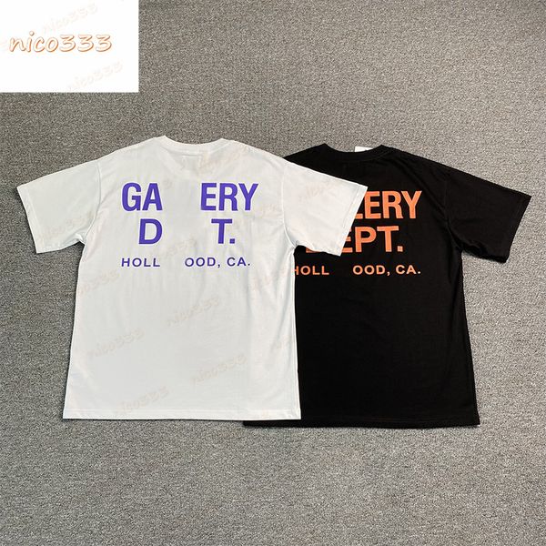 23ss new ga depts city limited letters black orange white purple cotton round neck loose versatile men and women classic short sleeve, White;black
23ss new ga depts city limited letters black orange white purple cotton round neck loose versatile men and women classic short sleeve, White;black