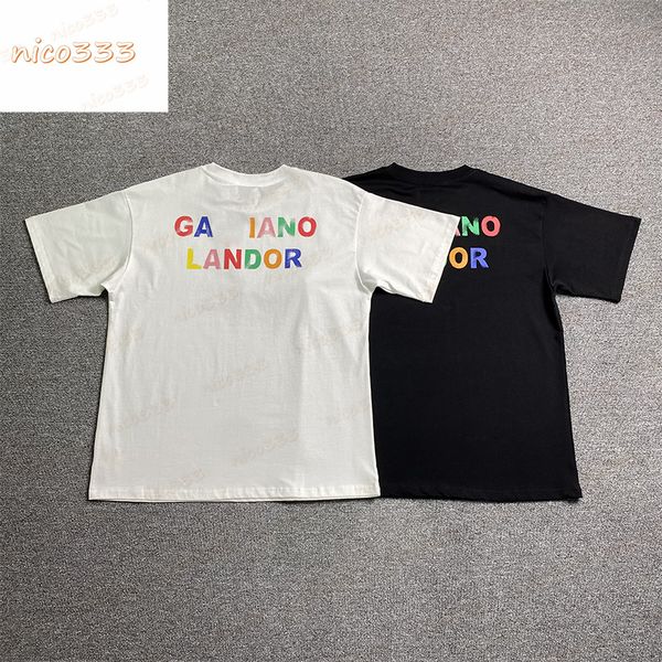 23ss new ga depts colorful front and back letter print cotton round neck loose us tide hundred men and women short sleeve, White;black
23ss new ga depts colorful front and back letter print cotton round neck loose us tide hundred men and women short sleeve, White;black
