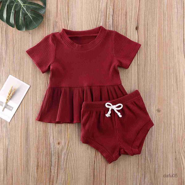 clothing sets lioraitiin 2pcs set 0-24m baby summer clothing newborn baby girls clothes short sleeveshirt pp bottoms shorts ribbed outfits r, White 
clothing sets lioraitiin 2pcs set 0-24m baby summer clothing newborn baby girls clothes short sleeveshirt pp bottoms shorts ribbed outfits r, White