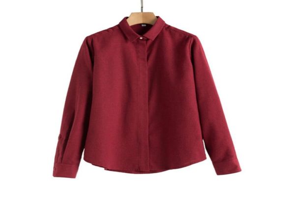 spring fall women flannel shirt cotton thick solid long sleeve loose comfortable blouse office ladies bottoming shirt 9702088, White
spring fall women flannel shirt cotton thick solid long sleeve loose comfortable blouse office ladies bottoming shirt 9702088, White