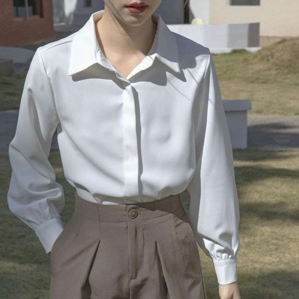 spring and autumn blouses professional formal dress long sleeved chiffon shirt female design temperament korean, White
spring and autumn blouses professional formal dress long sleeved chiffon shirt female design temperament korean, White