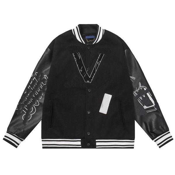 new jacket fashion baseball jacket black baseball jackets men designer jacket tiffany leather sleeve new york mens coats-hh9, Black;brown
new jacket fashion baseball jacket black baseball jackets men designer jacket tiffany leather sleeve new york mens coats-hh9, Black;brown