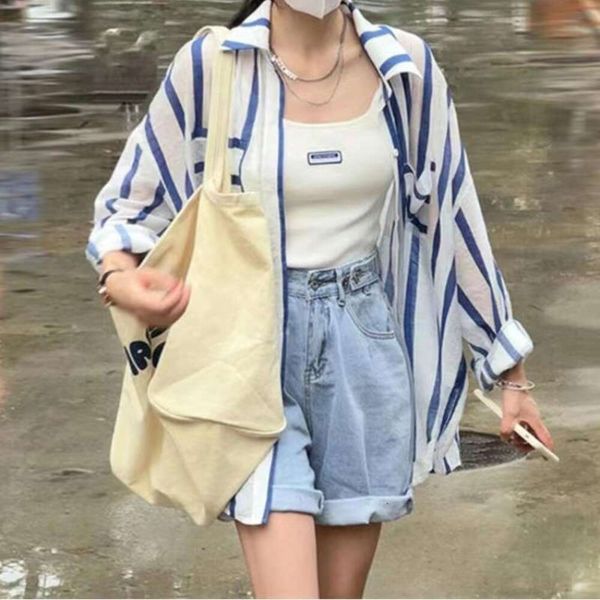fresh chiffon blouse cardigan striped sunscreen shirt for women spring french loose long sleeve temperament, White
fresh chiffon blouse cardigan striped sunscreen shirt for women spring french loose long sleeve temperament, White