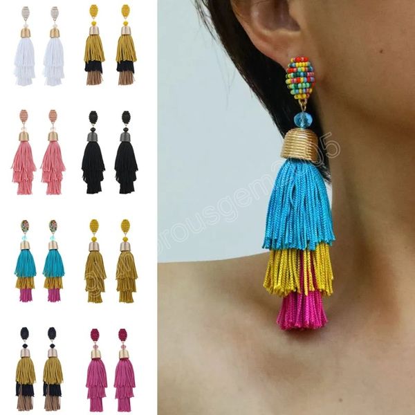 bohemian colorful beads long tassel hanging earrings for women ethnic fringe drop statement earrings fashion jewelry gifts party, Silver
bohemian colorful beads long tassel hanging earrings for women ethnic fringe drop statement earrings fashion jewelry gifts party, Silver