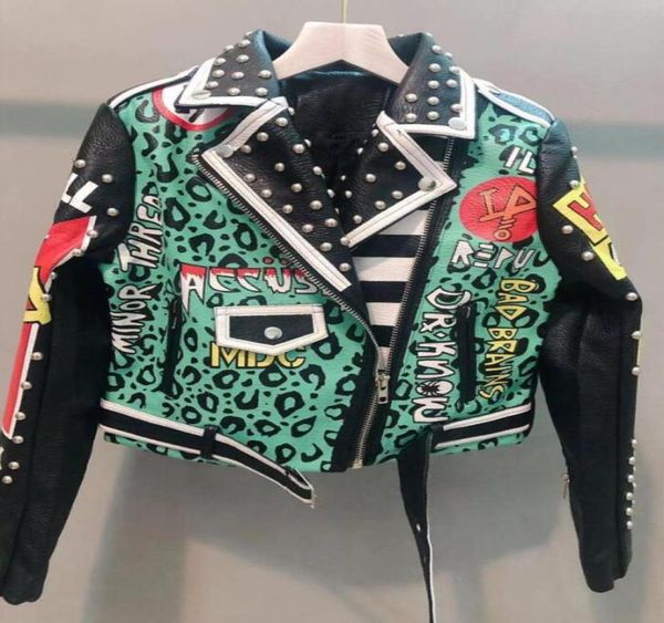 leather jacket women graffiti colorful print rivet biker jackets and coats punk streetwear ladies short jacekt outerwear clothes w4488621, Black
leather jacket women graffiti colorful print rivet biker jackets and coats punk streetwear ladies short jacekt outerwear clothes w4488621, Black