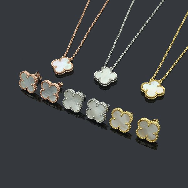 white color women luxury designer necklace earrings single flower pendant brand set wholesale, Silver
white color women luxury designer necklace earrings single flower pendant brand set wholesale, Silver
