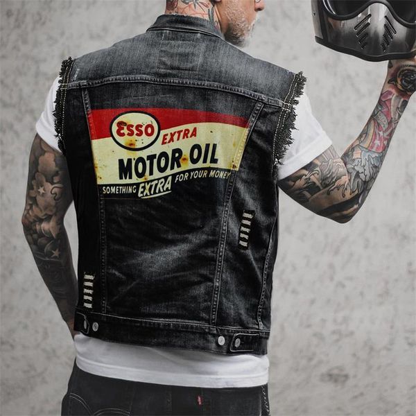 men's vests denim vest spring and autumn punk style letter printing design fashion casual plussize 230812, Black;white
men's vests denim vest spring and autumn punk style letter printing design fashion casual plussize 230812, Black;white