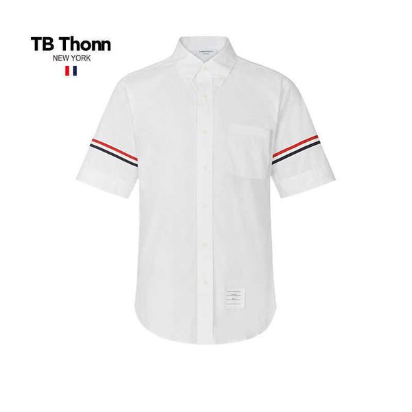 trendy tb thonn high-end poplin short sleeved shirt for men and women's summer thin design casual, Black;brown
trendy tb thonn high-end poplin short sleeved shirt for men and women's summer thin design casual, Black;brown