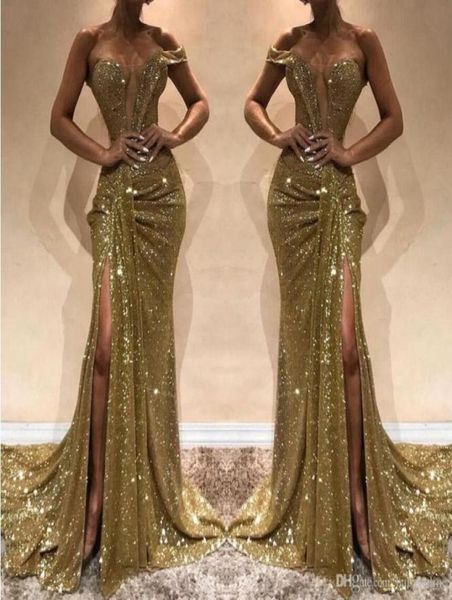 shiny sparkle sequined evening dresses pageant formal red carpet gowns off shoulder side split arabic a line prom gowns party6307002, Black;red
shiny sparkle sequined evening dresses pageant formal red carpet gowns off shoulder side split arabic a line prom gowns party6307002, Black;red