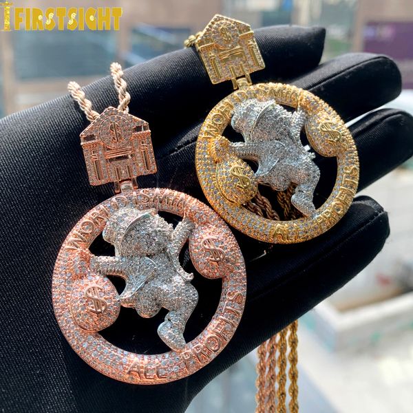 pendant necklaces hip hop letter all profit world is mine pendant necklace iced out bling 5a cz zircon dollar bag charm men's rock jewe, Silver
pendant necklaces hip hop letter all profit world is mine pendant necklace iced out bling 5a cz zircon dollar bag charm men's rock jewe, Silver