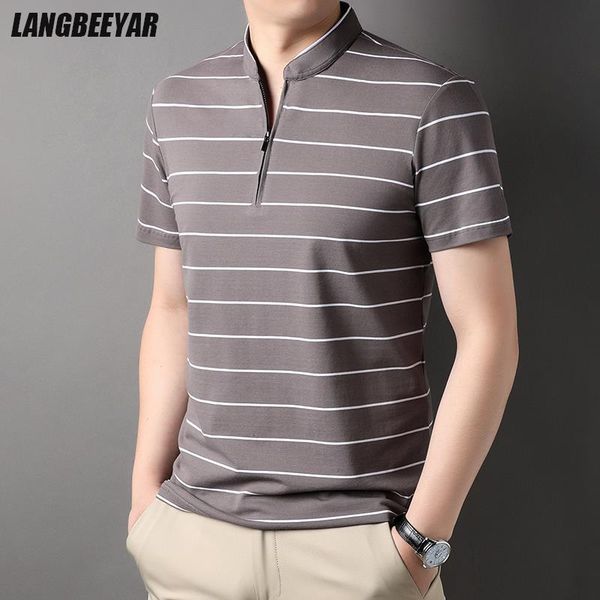 men's polos grade yarndyed process cotton zipper crew neck summer polo shirt striped short sleeve casual fashions clothes men 230812, White;black
men's polos grade yarndyed process cotton zipper crew neck summer polo shirt striped short sleeve casual fashions clothes men 230812, White;black