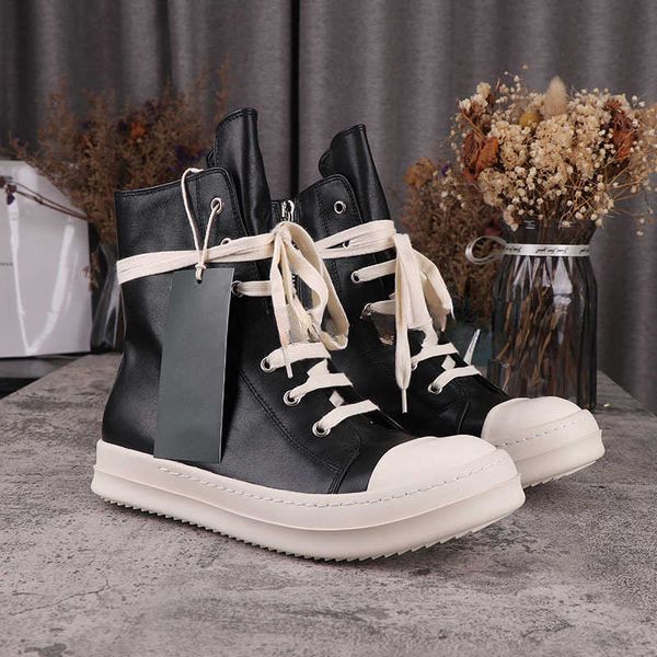 men's casual shoes rick fashion women's sneakers blcak leather sneaker owens rubber lace-up size high -shoes and casual shoes 35-4, Black
men's casual shoes rick fashion women's sneakers blcak leather sneaker owens rubber lace-up size high -shoes and casual shoes 35-4, Black