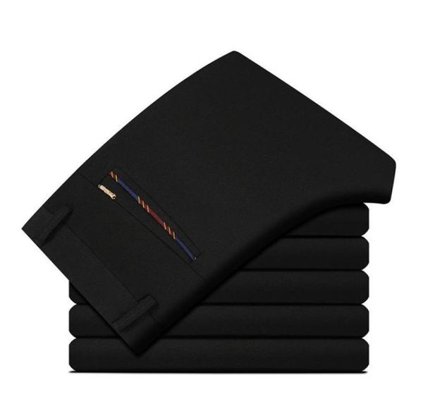 men039s spring business casual brand straight pant autumn man cotton black work pants large size classic blue long trousers1522574
men039s spring business casual brand straight pant autumn man cotton black work pants large size classic blue long trousers1522574