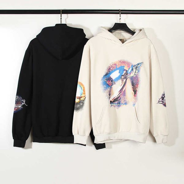 men's fashion personality europe and the united states high street kanaeye men and women with hip hop stealing heart angel religious oi, Black
men's fashion personality europe and the united states high street kanaeye men and women with hip hop stealing heart angel religious oi, Black