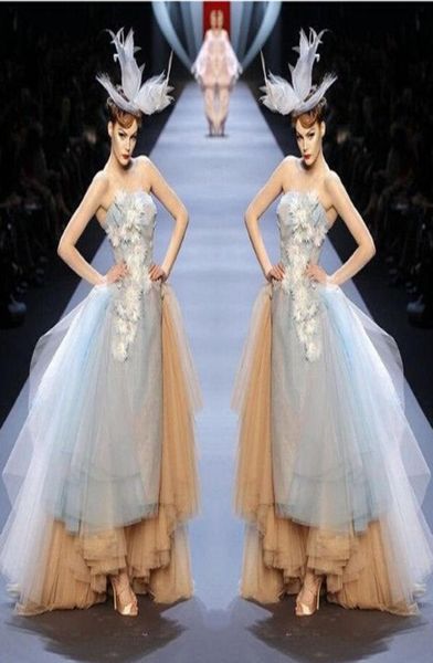 runway fashion gray and champagne puffy prom dresses 2017 strapless applique layers high low evening gowns backless formal pa6384165, Black
runway fashion gray and champagne puffy prom dresses 2017 strapless applique layers high low evening gowns backless formal pa6384165, Black