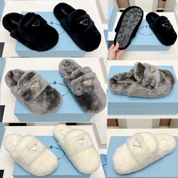 luxury brand triangle fluffy wool mules slippers sandals womens flat bottomed lamb hair mule shoes winter round toe slippers warm slipper no, Black
luxury brand triangle fluffy wool mules slippers sandals womens flat bottomed lamb hair mule shoes winter round toe slippers warm slipper no, Black