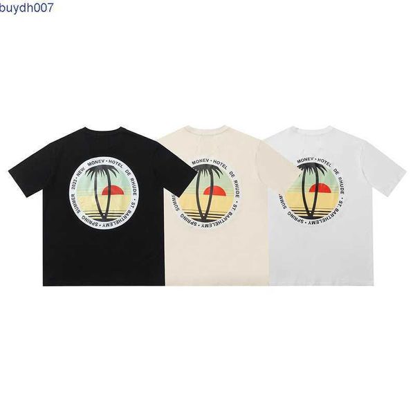 8gn3 men's t-shirts 2023 fashion brand rhude sunset coconut tree letter printing short sleeve for men women high street loose half, White;black 
8gn3 men's t-shirts 2023 fashion brand rhude sunset coconut tree letter printing short sleeve for men women high street loose half, White;black