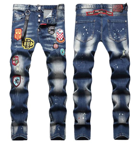 2023 men's jeans designers jean hombre trousers men embroidery patchwork ripped for trend brand motorcycle pant mens skinny 06, Blue
2023 men's jeans designers jean hombre trousers men embroidery patchwork ripped for trend brand motorcycle pant mens skinny 06, Blue