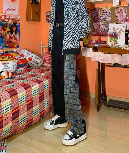 men039s pants bandana print jeans men patchwork paisley wide leg denim straight trousers wash vintage streetwear clothing 2021 6605523, Black
men039s pants bandana print jeans men patchwork paisley wide leg denim straight trousers wash vintage streetwear clothing 2021 6605523, Black
