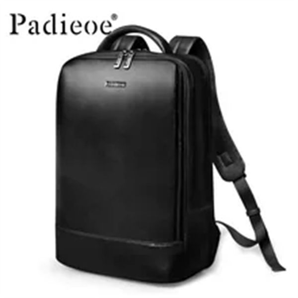 padieoe full head leather backpack 16-inch computer bag schoolbag business leather men's bag, Black
padieoe full head leather backpack 16-inch computer bag schoolbag business leather men's bag, Black