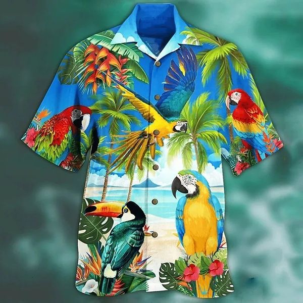 men s casual shirts mens hawaiian parrot print shirt for men summer short sleeve turn down collar streetwear loose vacation beachwear camisa, White;black
men s casual shirts mens hawaiian parrot print shirt for men summer short sleeve turn down collar streetwear loose vacation beachwear camisa, White;black