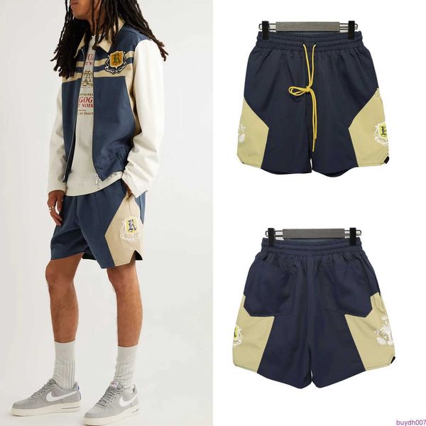 99sp men's shorts summer new fashion brand rhude micro label color matching lacing casual for men women high street beach sports, White;black
99sp men's shorts summer new fashion brand rhude micro label color matching lacing casual for men women high street beach sports, White;black