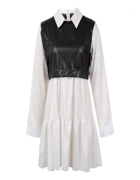 casual dresses 2022 style women fashion shirt dress ladies pu leather patchwork high waisted long sleeve plus size sxxl2066626, Black;gray
casual dresses 2022 style women fashion shirt dress ladies pu leather patchwork high waisted long sleeve plus size sxxl2066626, Black;gray