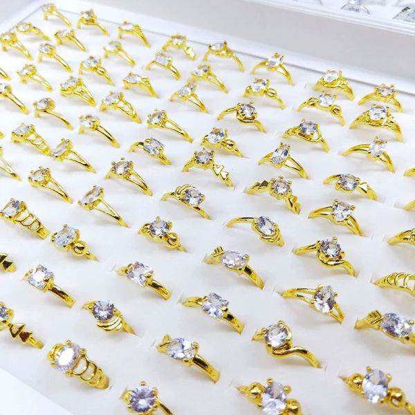 36pcs one women's stainless steel ring diamond ring index finger accessories gold and silver various styles mixed batch jewelry gift wh, Golden;silver
36pcs one women's stainless steel ring diamond ring index finger accessories gold and silver various styles mixed batch jewelry gift wh, Golden;silver