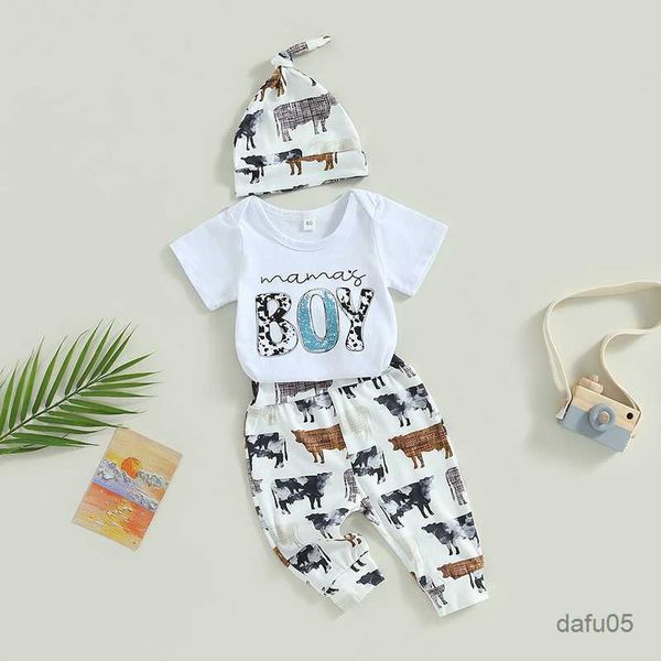 clothing sets 0-18m infant baby boy 3pcs summer jumpsuits suit letter print short sleeves romper cow print pants hat r230814, White
clothing sets 0-18m infant baby boy 3pcs summer jumpsuits suit letter print short sleeves romper cow print pants hat r230814, White