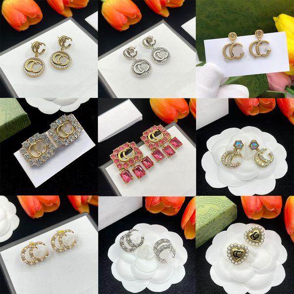 20 style fashion diamond earrings classic hoop earring for women highly quality luxurys designer earings ladies brands gold earring, Black
20 style fashion diamond earrings classic hoop earring for women highly quality luxurys designer earings ladies brands gold earring, Black