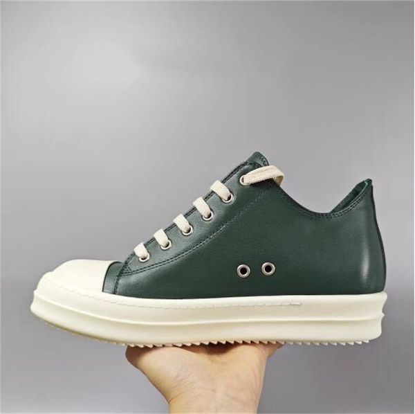 dark green real leather lace up ramones ankle boots casual flat sneakers 2023ss shoes, Black
dark green real leather lace up ramones ankle boots casual flat sneakers 2023ss shoes, Black