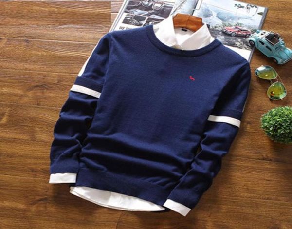 31 color autumn winter men sweater cotton pullovers long sleeve harmont embroidered mens sweaters blaine sweater l xl 2xl 3xl4030488, White;black
31 color autumn winter men sweater cotton pullovers long sleeve harmont embroidered mens sweaters blaine sweater l xl 2xl 3xl4030488, White;black