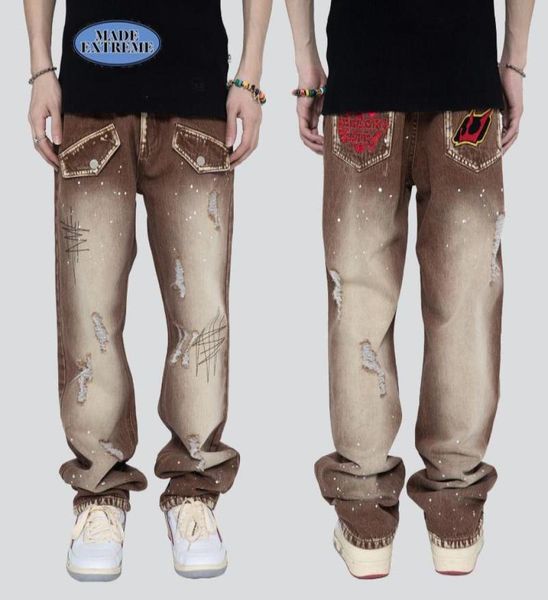 men039s jeans vintage washed distressed denim men embroidery high street oversized straight trousers casual boyfriend jeansmen3946006, Blue
men039s jeans vintage washed distressed denim men embroidery high street oversized straight trousers casual boyfriend jeansmen3946006, Blue