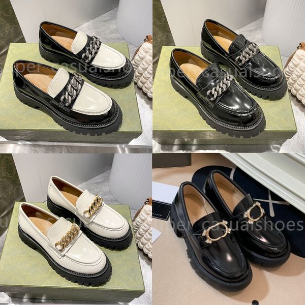 designer shoes women loafers fashion black soft cowhide trainers leather metal buckle thick bottom casual platform sneakers 35-40 with box
designer shoes women loafers fashion black soft cowhide trainers leather metal buckle thick bottom casual platform sneakers 35-40 with box