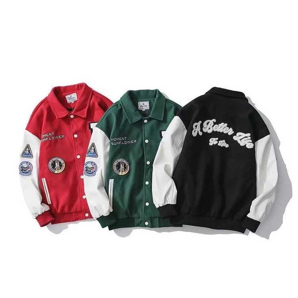 men's brand fashion jackets arrival patchwork single breasted appliques bomber embroidery baseball uniform casual coat, Black;brown
men's brand fashion jackets arrival patchwork single breasted appliques bomber embroidery baseball uniform casual coat, Black;brown