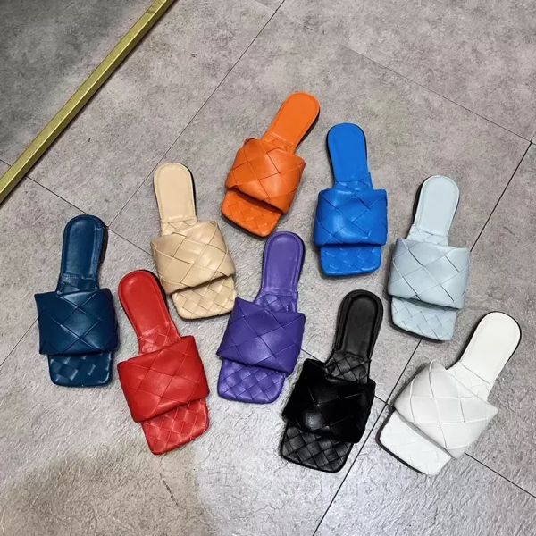 summer woven slides lido sandals flat slippers square mules hig quality women's luxury designers ladies wedding high heels party dress, Black
summer woven slides lido sandals flat slippers square mules hig quality women's luxury designers ladies wedding high heels party dress, Black