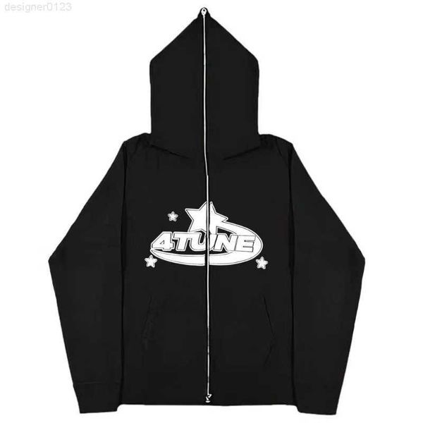 star letter print hoodie men retro zip up long sleeve loose jacket coats harajuku casual gothic hooded sweatshirt y2k streetwear, Black
star letter print hoodie men retro zip up long sleeve loose jacket coats harajuku casual gothic hooded sweatshirt y2k streetwear, Black