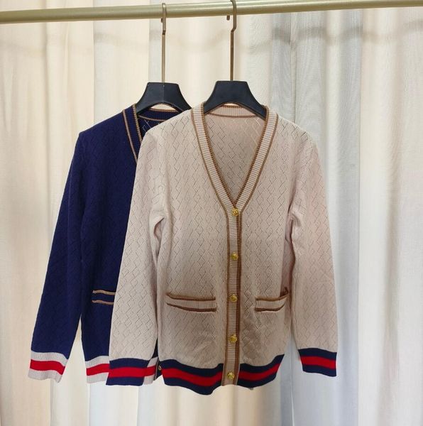 women's sweater knitted hollow flower gold thread edge pocket cardigan coat v-neck single breasted sweater jacket coat 807, White;black
women's sweater knitted hollow flower gold thread edge pocket cardigan coat v-neck single breasted sweater jacket coat 807, White;black