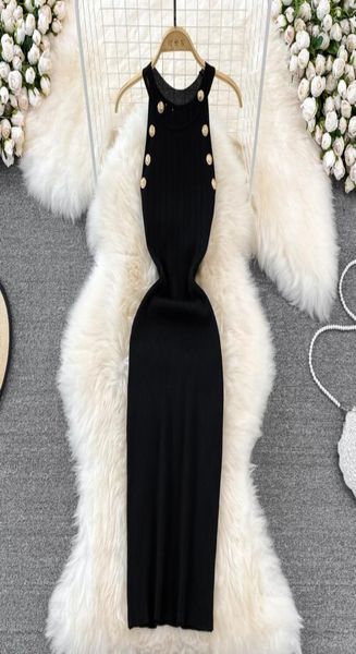 new design women039s halter neck sleeveless knitted buttons patchwork bodycon tunic short pencil dress solid color2182324, Black;gray
new design women039s halter neck sleeveless knitted buttons patchwork bodycon tunic short pencil dress solid color2182324, Black;gray