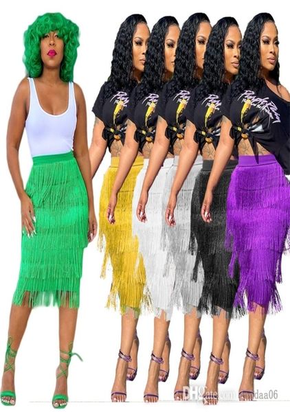 2022 designer womens skirt solid color hip wrap tassel knee length slim dress4183676, Black
2022 designer womens skirt solid color hip wrap tassel knee length slim dress4183676, Black