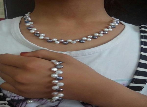 genuine fine set south sea charming white pink gray pearl necklace bracelet3026214, Silver
genuine fine set south sea charming white pink gray pearl necklace bracelet3026214, Silver