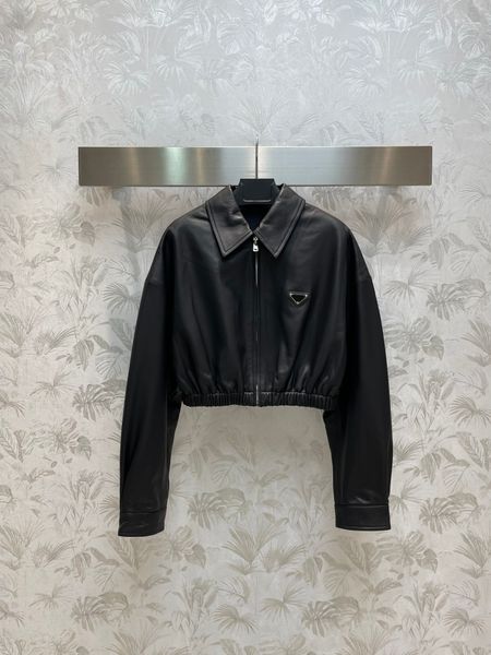 23ss new lapel womens jacket short leather jacket jacket in early autumn casual top, Black;brown
23ss new lapel womens jacket short leather jacket jacket in early autumn casual top, Black;brown