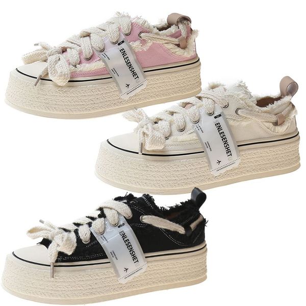 casual shoes womens fashion platform pink black white woven sole personality sports sneakers outdoor
casual shoes womens fashion platform pink black white woven sole personality sports sneakers outdoor