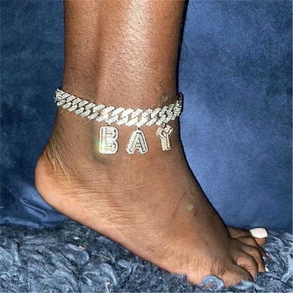 punk custom baguette letter anklet bracelet for women iced out diy initial prong cuban chain anklets hiphop barefoot jewelry 230719, Red;blue
punk custom baguette letter anklet bracelet for women iced out diy initial prong cuban chain anklets hiphop barefoot jewelry 230719, Red;blue
