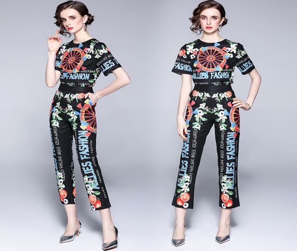 drop whole summer two pieces 2pcs womens ladies casual sets vintage floral print crew neck short sleeve shirt blou6279100, White
drop whole summer two pieces 2pcs womens ladies casual sets vintage floral print crew neck short sleeve shirt blou6279100, White