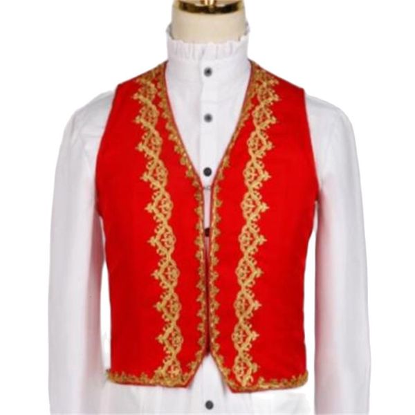 men's vests stylish gold embroidery baroque vest men slim fit prince black vest waistcoat men stage prom drama opera costume gilet 2308, Black;white
men's vests stylish gold embroidery baroque vest men slim fit prince black vest waistcoat men stage prom drama opera costume gilet 2308, Black;white