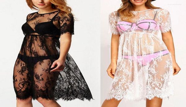 women039s swimwear women039s women short sleeve bikini cover up seethrough eyelash lace beach dress4649972, White;black
women039s swimwear women039s women short sleeve bikini cover up seethrough eyelash lace beach dress4649972, White;black