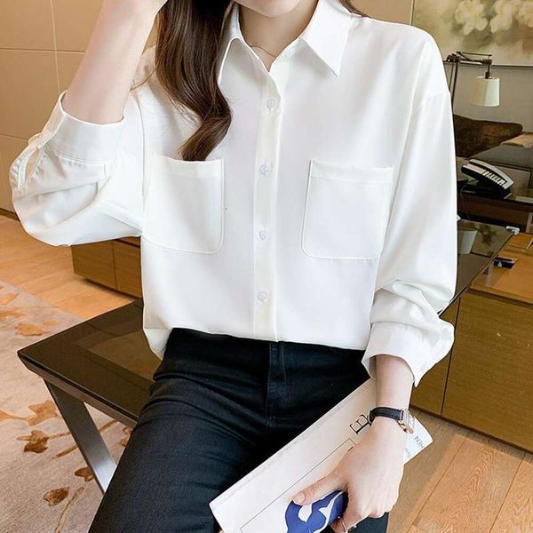 white shirt for women early autumn retro design niche simple temperament slim looking long sleeved
white shirt for women early autumn retro design niche simple temperament slim looking long sleeved